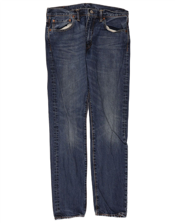 Jeans Levi's Uomo 512 Slim Tapered W33 L32 Cotone Blu
