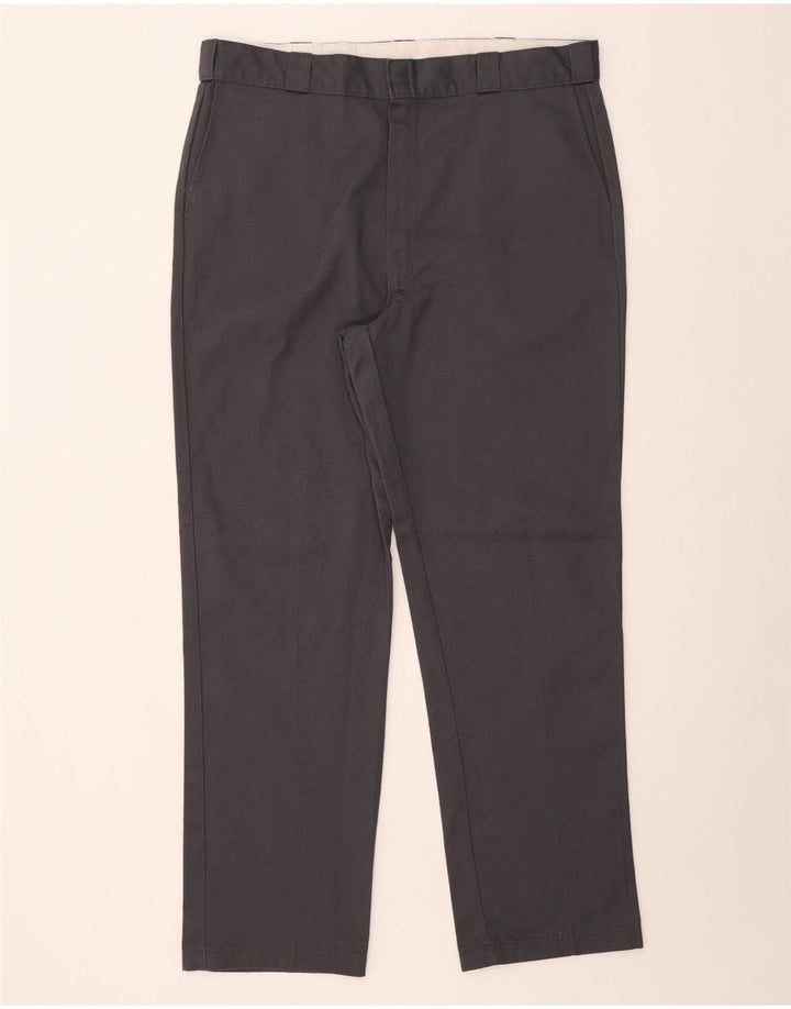 Pantaloni chino dritti da uomo Dickies W40 L34 poliestere grigio