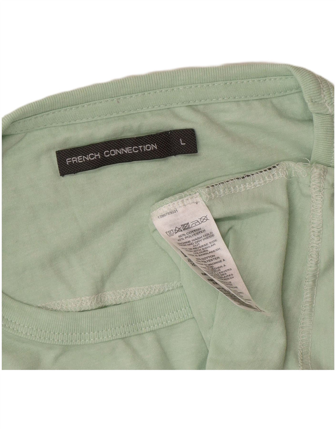 T-shirt da uomo French Connection Top grande in cotone verde