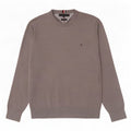 Maglione maglione girocollo da uomo Tommy Hilfiger in cotone grigio medio
