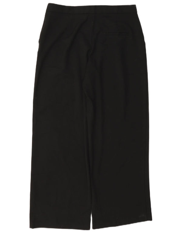 Pantaloni a gamba larga a vita alta da donna Zara Large W30 L30 neri