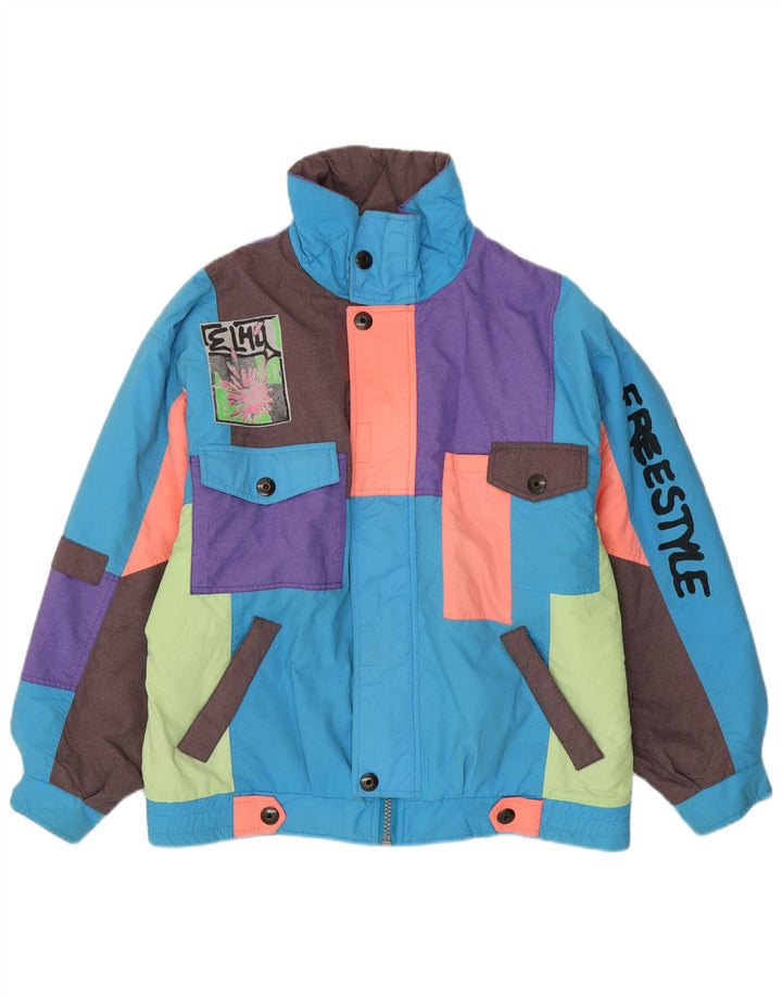 Giacca da sci grafica da uomo Elho XL blu color block