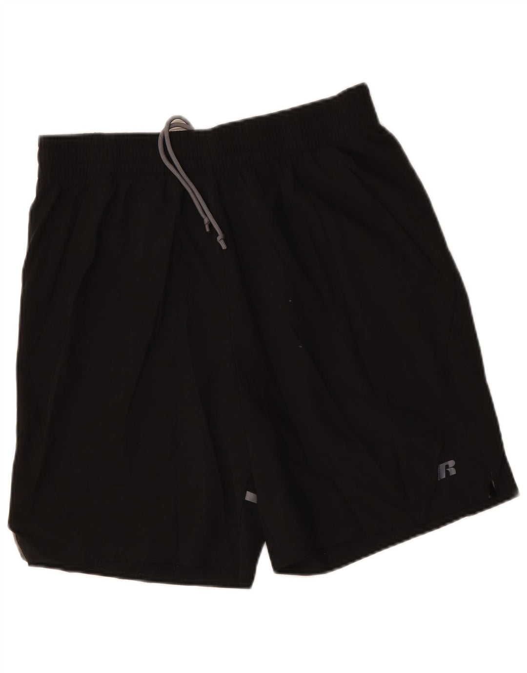 Pantaloncini sportivi da uomo RUSSELL ATHLETIC grandi in poliestere nero