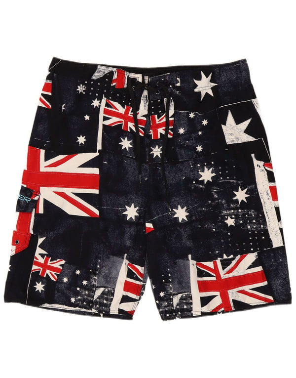 Pantaloncini da bagno grafici da uomo Quiksilver XL poliestere multicolore