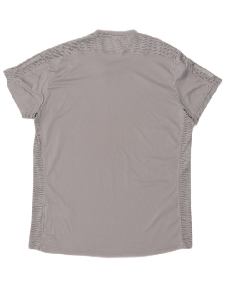 T-shirt da uomo ADIDAS Top grigio medio in poliestere