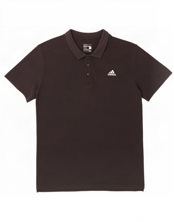 Polo Adidas Climalite da uomo 3XL in cotone nero