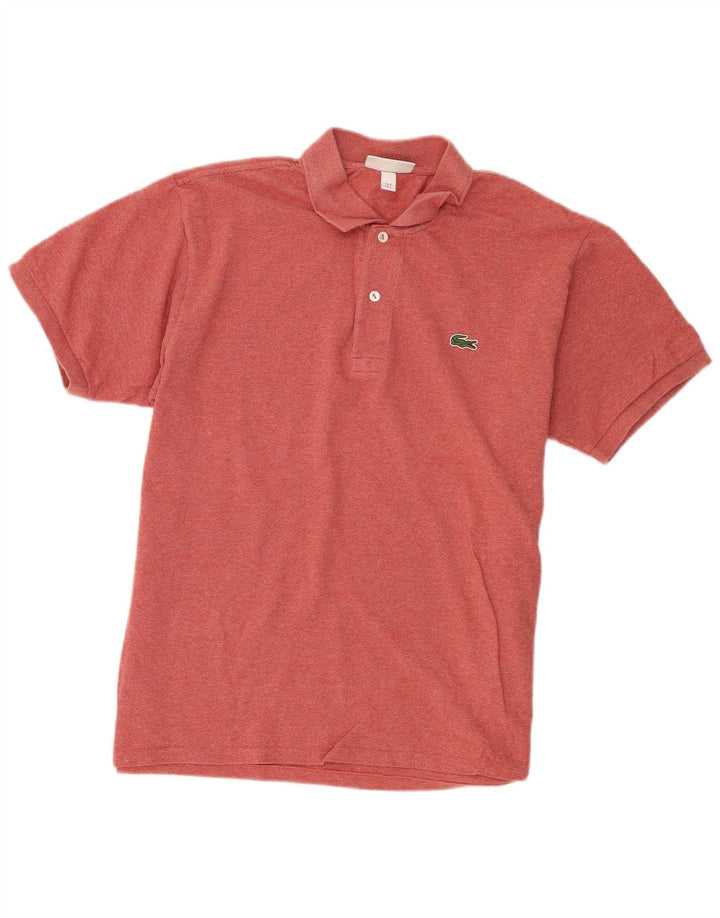 Polo da uomo Lacoste vestibilità classica taglia 5 grande in cotone rosso