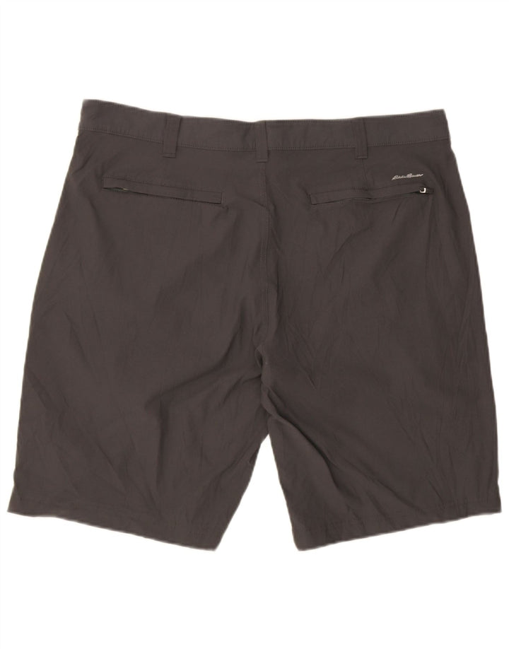 Pantaloncini chino da uomo Eddie Bauer W38 XL nylon grigio