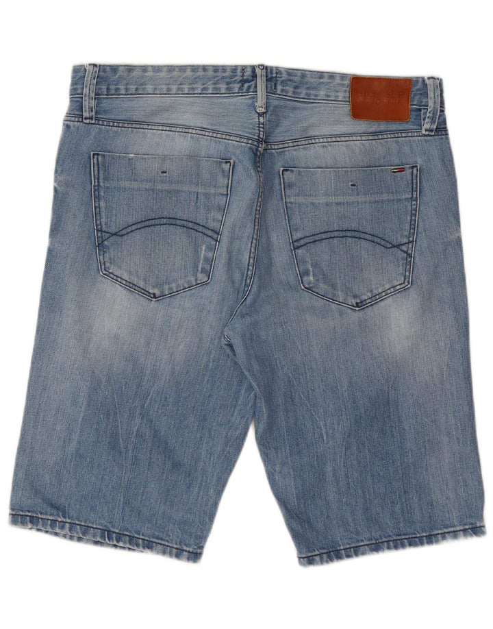 Pantaloncini di jeans da uomo Tommy Hilfiger W33 cotone blu medio