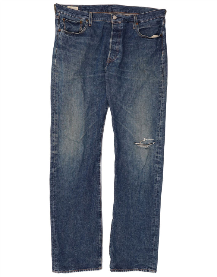 LEVI'S Jeans dritti da uomo 501 W36 L34 cotone blu