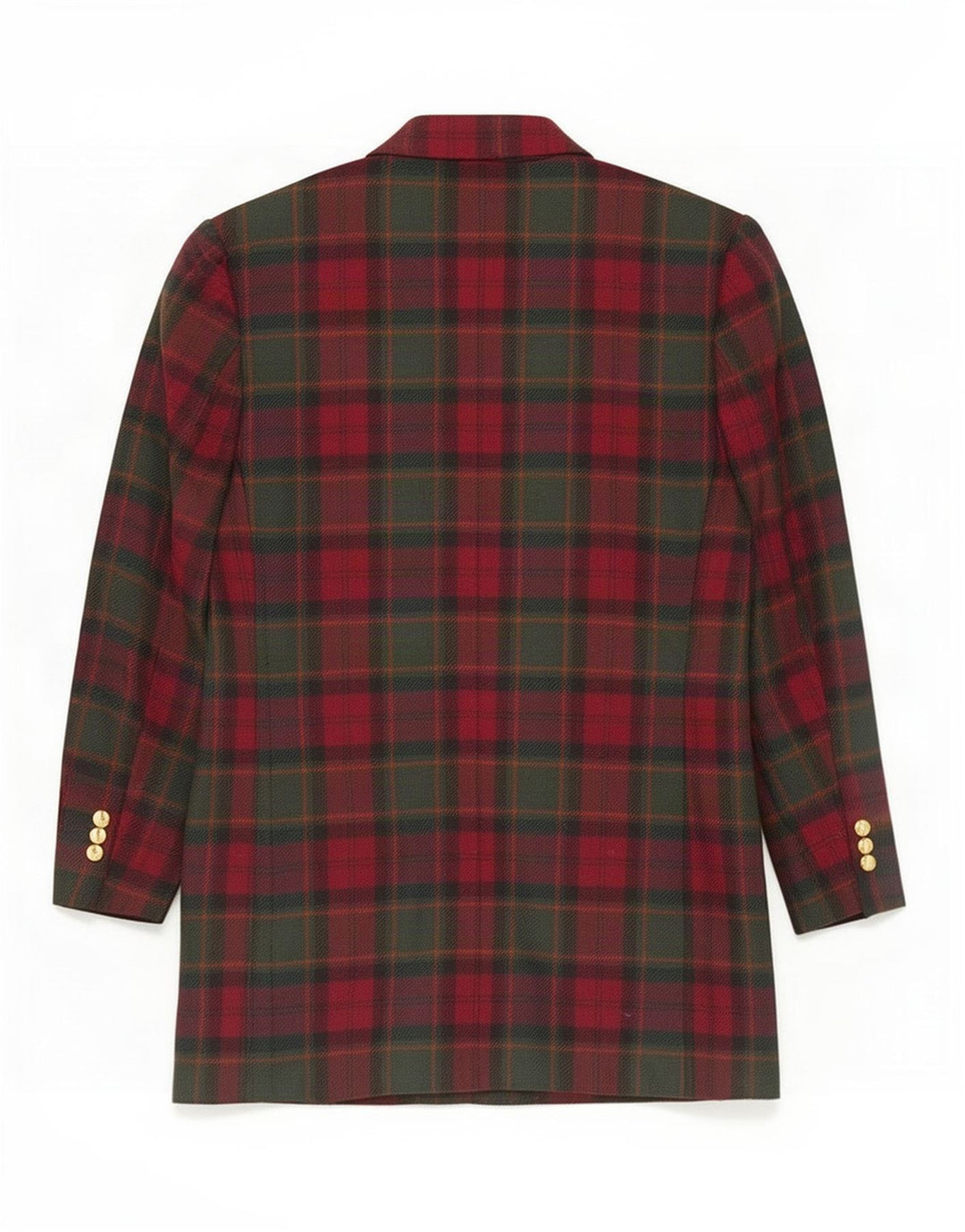 Giacca da donna Marks & Spencer St. Michael Blazer UK 12 Plaid rosso medio