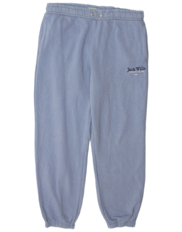 Pantaloni da tuta da donna Jack Wills Joggers UK 16 Large Blu Cotone