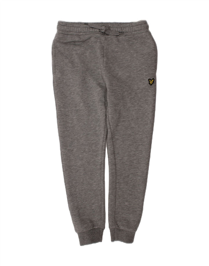 LYLE & SCOTT Boys Tracksuit Trousers Joggers 8-9 Years  Grey Cotton Vintage Lyle & Scott and Second-Hand Lyle & Scott from Messina Hembry 
