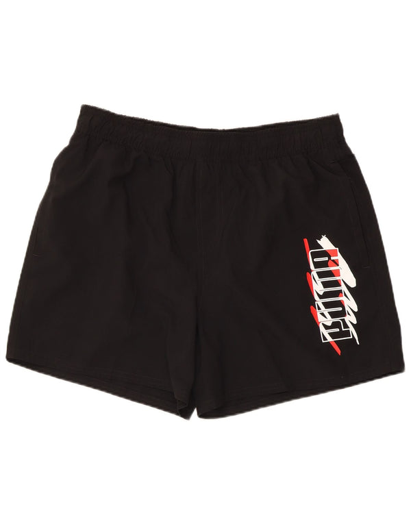 Pantaloncini sportivi grafici da uomo Puma Large neri
