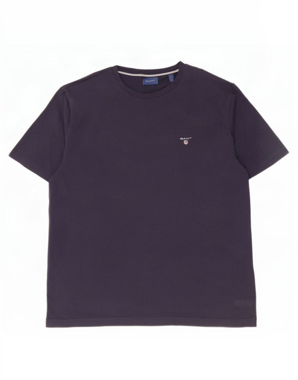Gant T-shirt da uomo Top Large in cotone blu navy