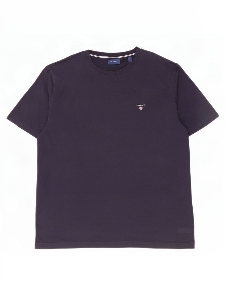 Gant T-shirt da uomo Top Large in cotone blu navy