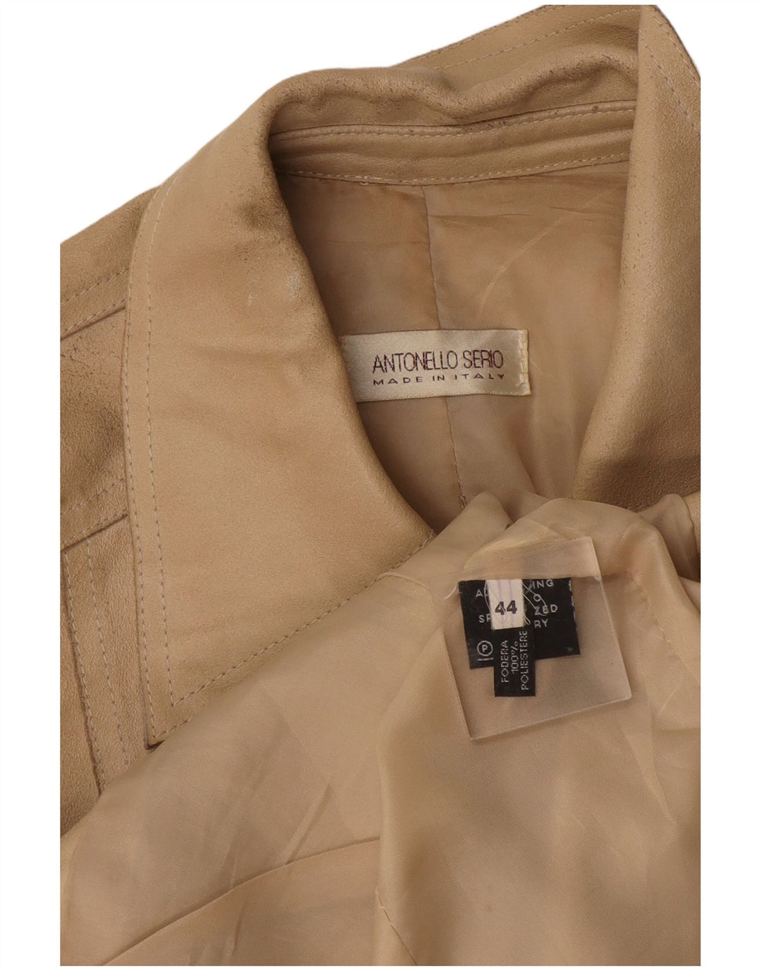 Giacca in Pelle Donna Antonello Serio IT 44 Pelle Beige Medio