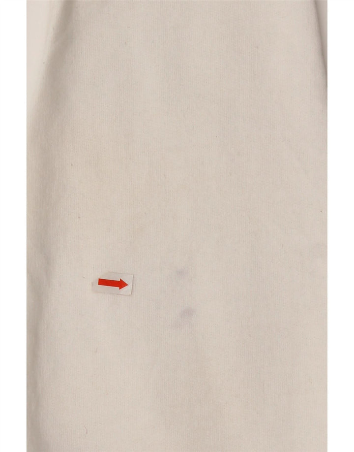 Felpa grafica da donna Champion, maglione UK 16, grande, poliestere bianco