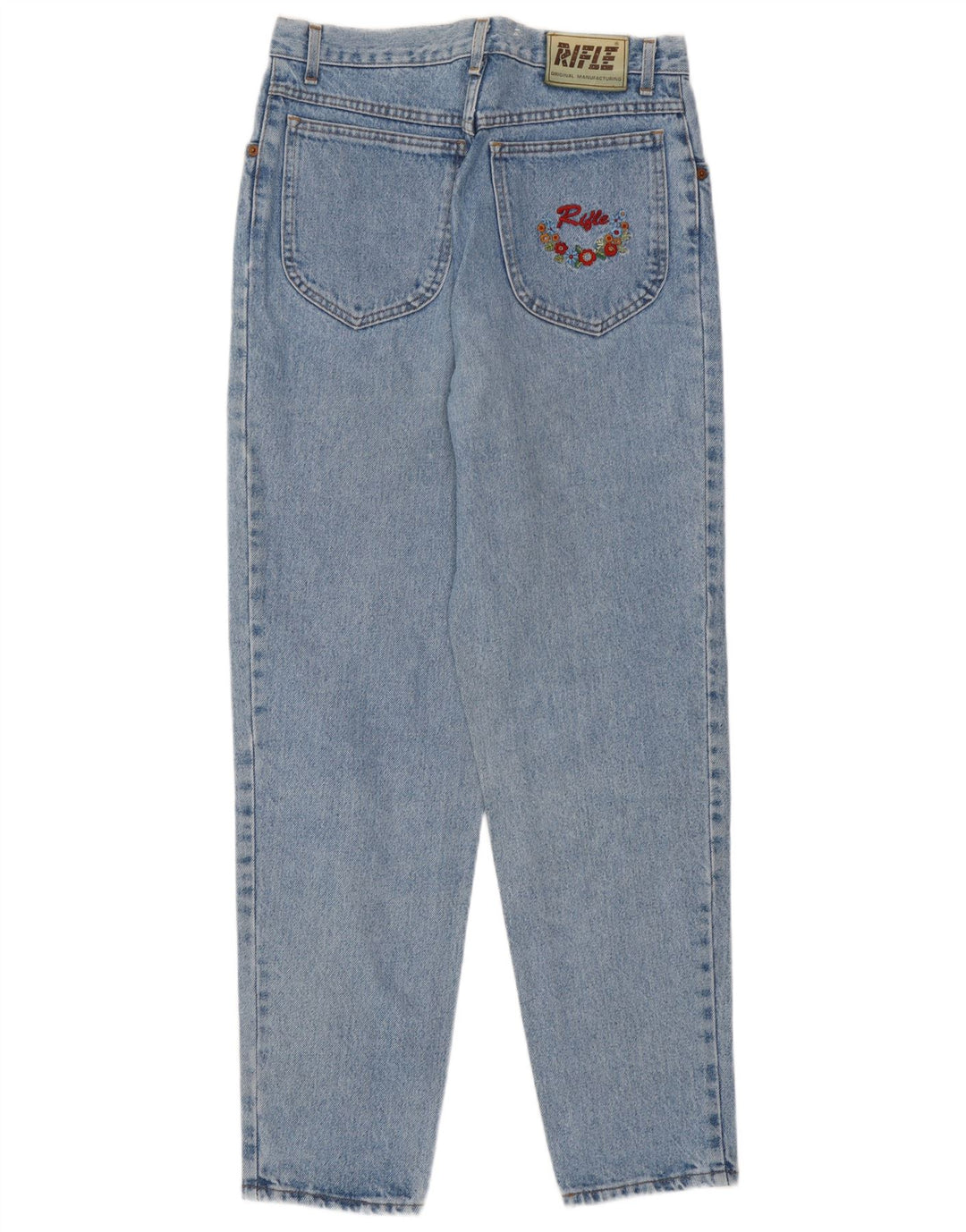 Jeans affusolati a vita alta Rifle da donna W28 L29 Blu