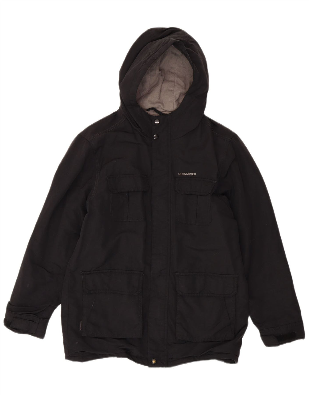 Giacca imbottita con cappuccio Quiksilver da ragazzo 13-14 anni nera