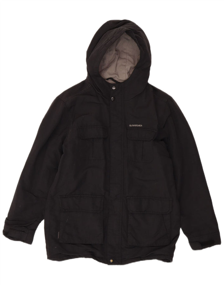 Giacca imbottita con cappuccio Quiksilver da ragazzo 13-14 anni nera