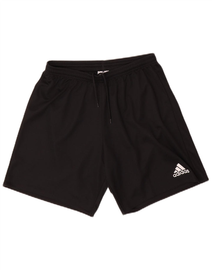 Pantaloncini sportivi da uomo Adidas medi neri in poliestere