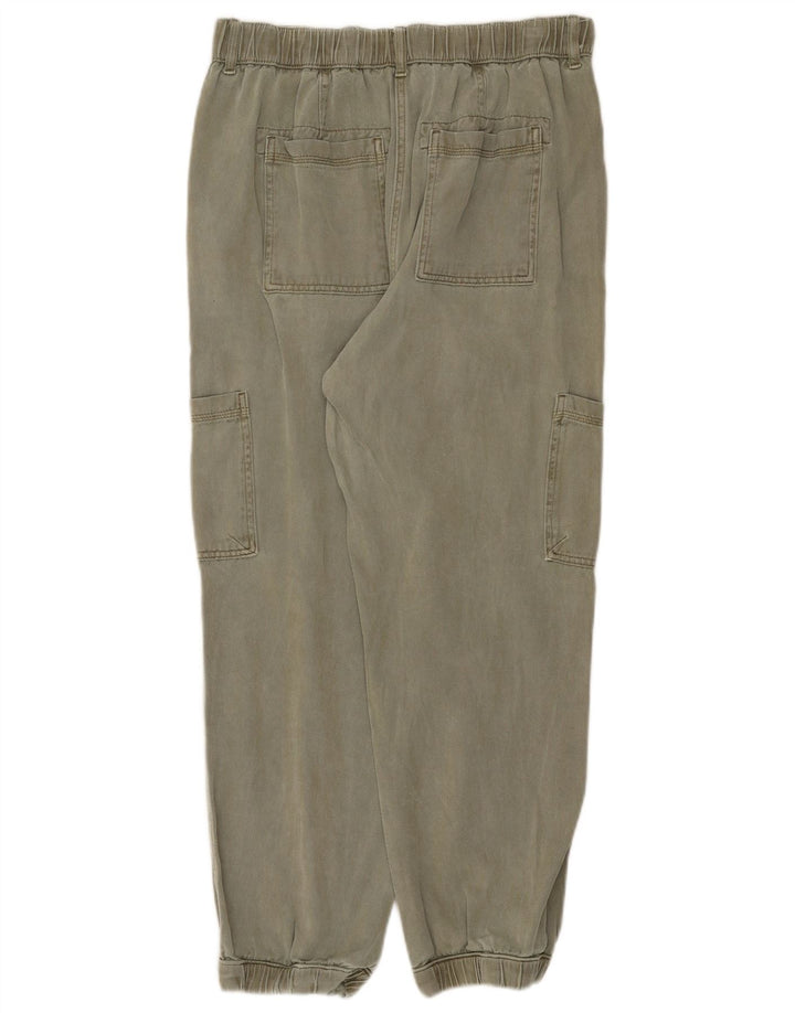 Pantaloni cargo crop Marks & Spencer da donna UK 12 Medium W30 L26 Cachi