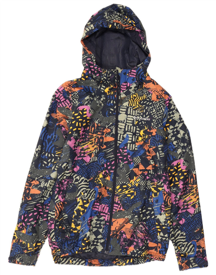 Giacca antipioggia Columbia da donna con motivo astratto UK 10 piccola multicolore