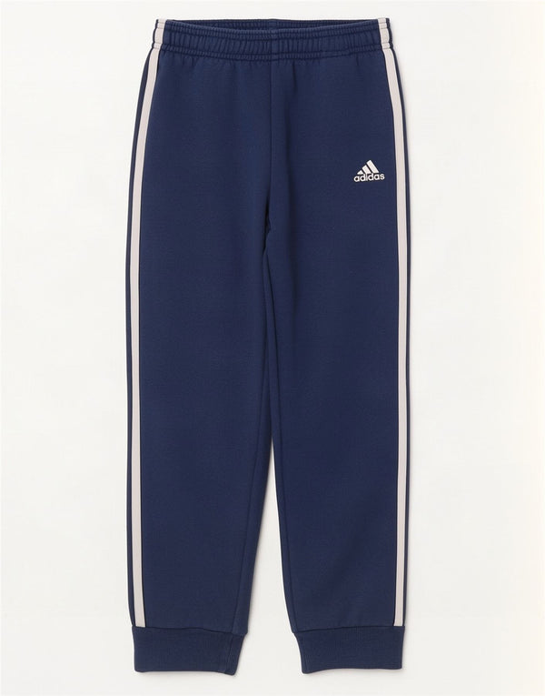 Pantaloni della tuta da ragazzo Adidas Joggers 6-7 anni in cotone blu navy