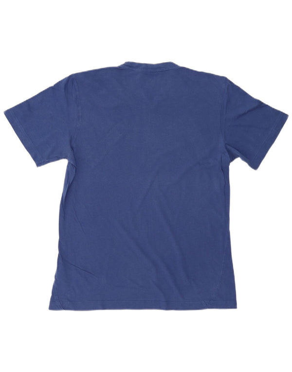 T-shirt grafica da uomo ADIDAS Top in cotone blu medio