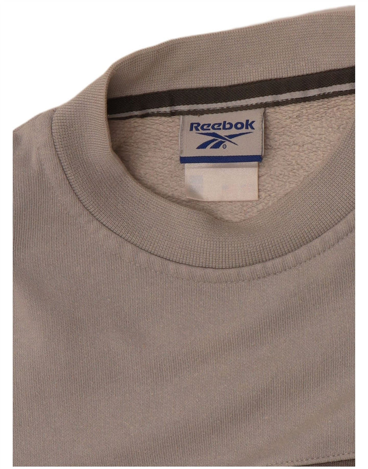 Felpa grafica REEBOK per ragazzi 11-12 anni Colorblock grigio