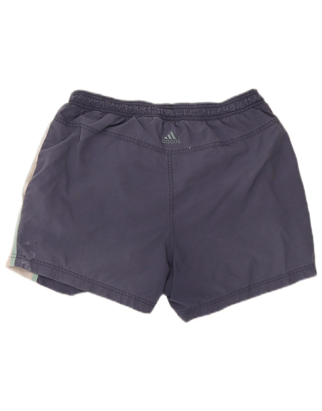 Pantaloncini sportivi grafici da uomo Adidas Medium blu navy color block in poliammide