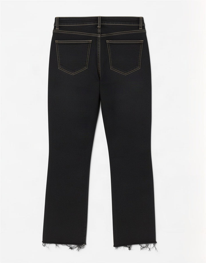 Jeans corti da donna Zara EU 42 grandi W32 L26 neri