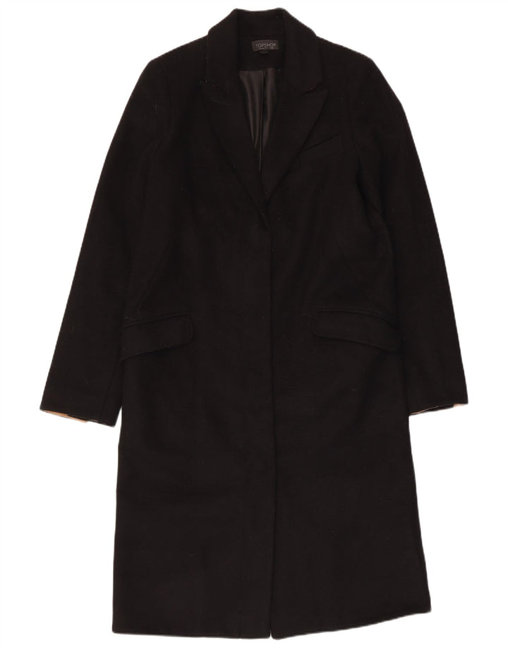 Soprabito da donna Topshop UK 8 piccolo in lana nera