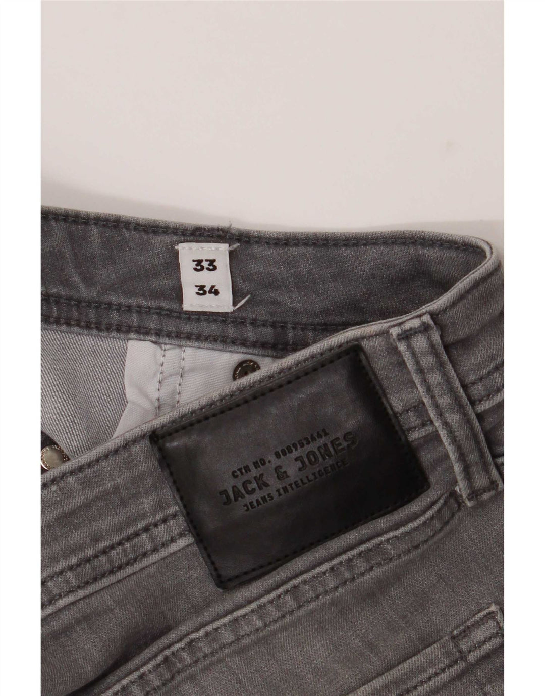 Jack & Jones Uomo GLENN Slim Jeans W33 L34 Grigio