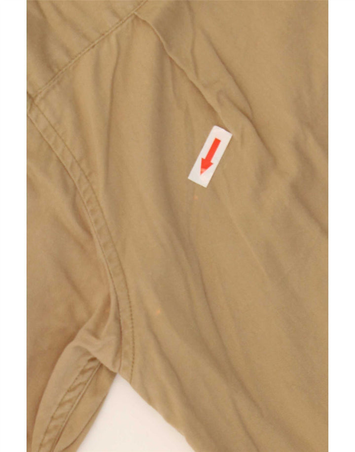 Camicia Guess Uomo Manica Corta Piccola in Cotone Beige