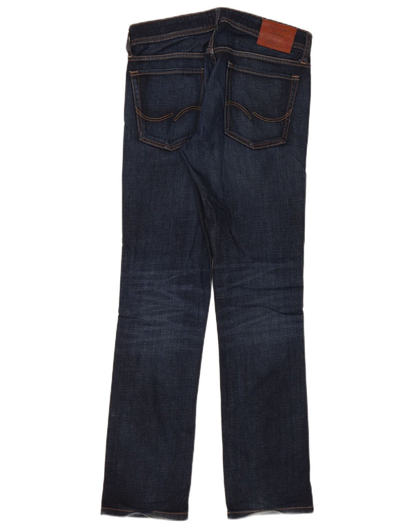 Jeans dritti vestibilità regolare Clark da uomo Jack & Jones W30 L32 cotone blu navy