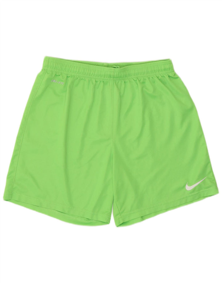 Pantaloncini sportivi Nike Dri Fit da uomo in poliestere verde medio