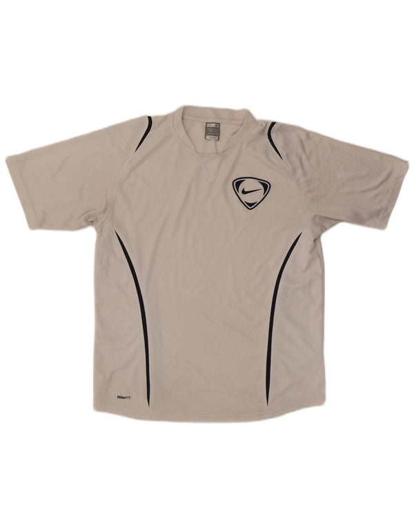 T-shirt da uomo Nike Top UK 39/41 poliestere bianco medio