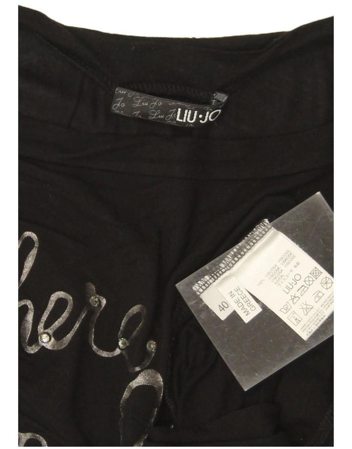 Top Tunica Donna Liu Jo EU 40 Medium Nero Viscosa