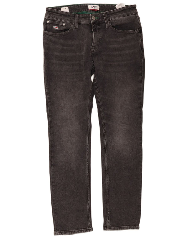 Tommy Hilfiger Uomo Scanton Slim Jeans W31 L30 Cotone Grigio