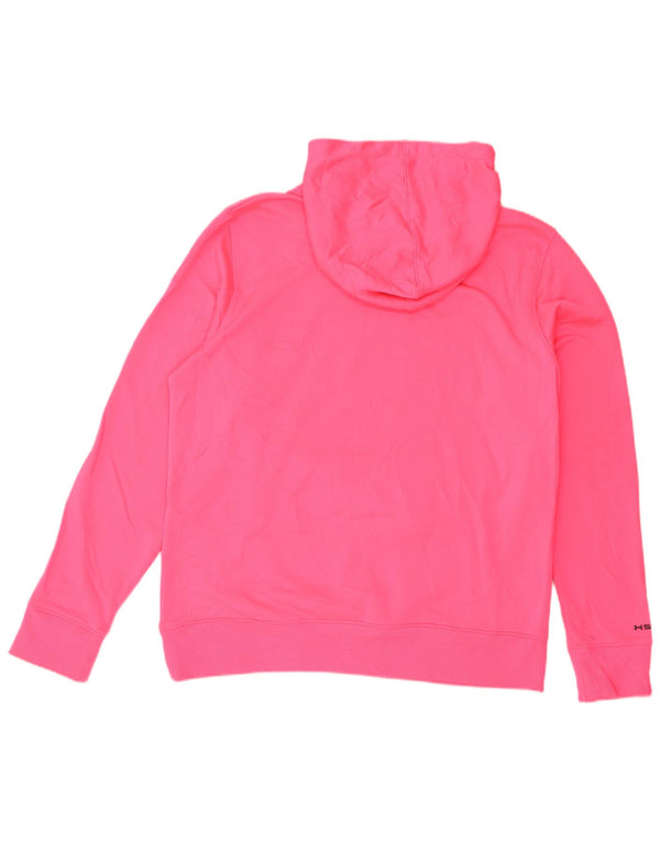 Felpa con cappuccio grafica Under Armour da donna Cold Gear UK 16 grande rosa