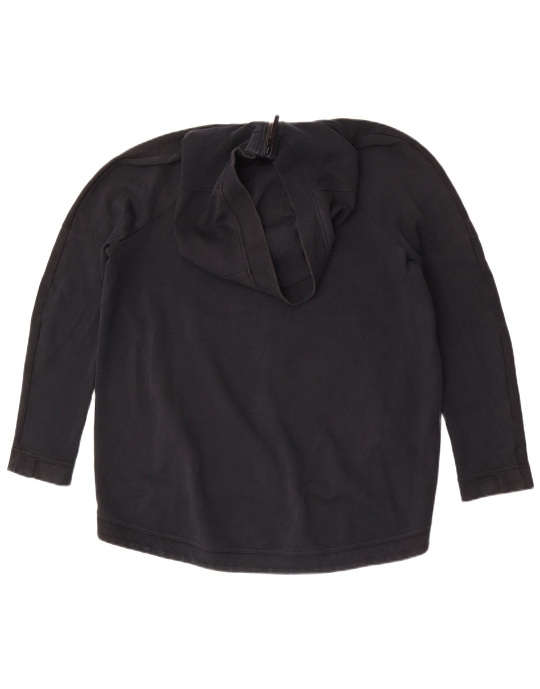 Felpa con cappuccio e zip Nike da uomo in cotone nero medio