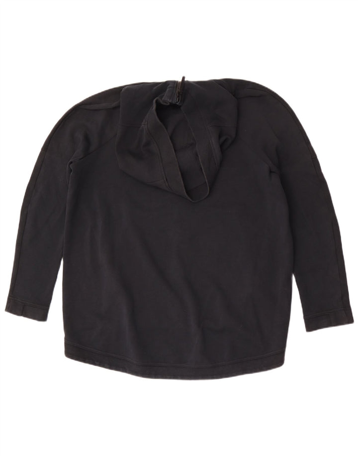 Felpa con cappuccio e zip Nike da uomo in cotone nero medio