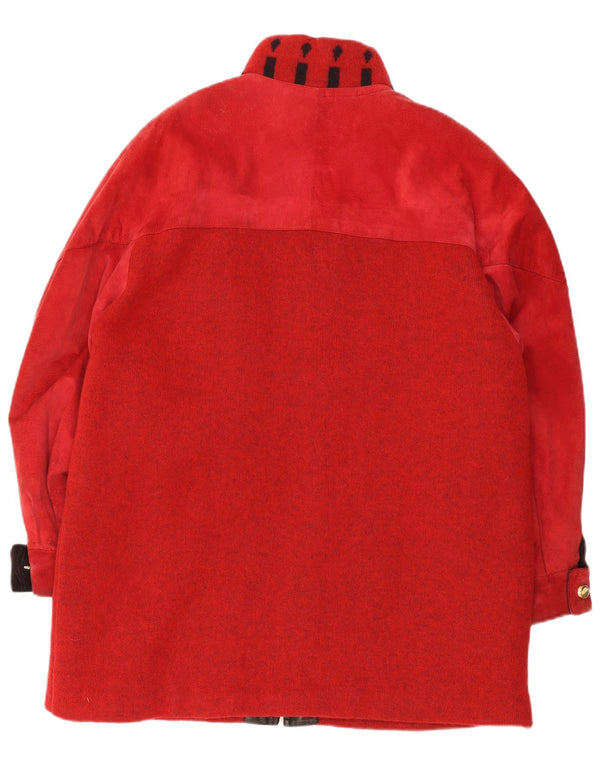 Torras Giacca a vento grafica da donna con vestibilità novità UK 14 Medio Rosso Inverno