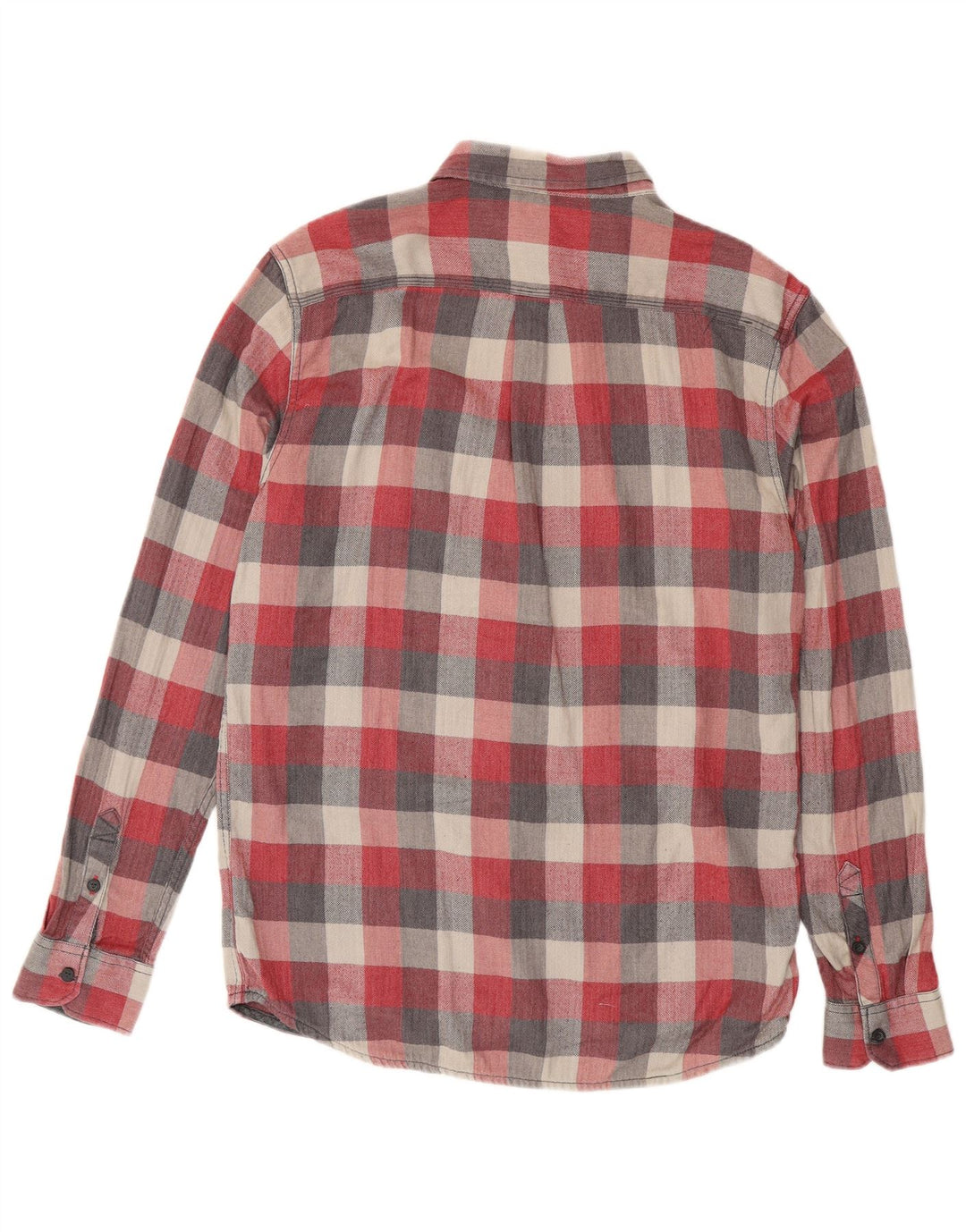 Camicia da uomo in flanella di cotone a quadri rossi grandi di Vans