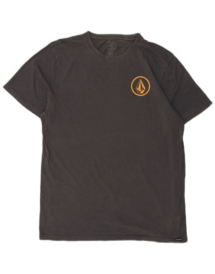 T-shirt da uomo Volcom Top in cotone grigio medio
