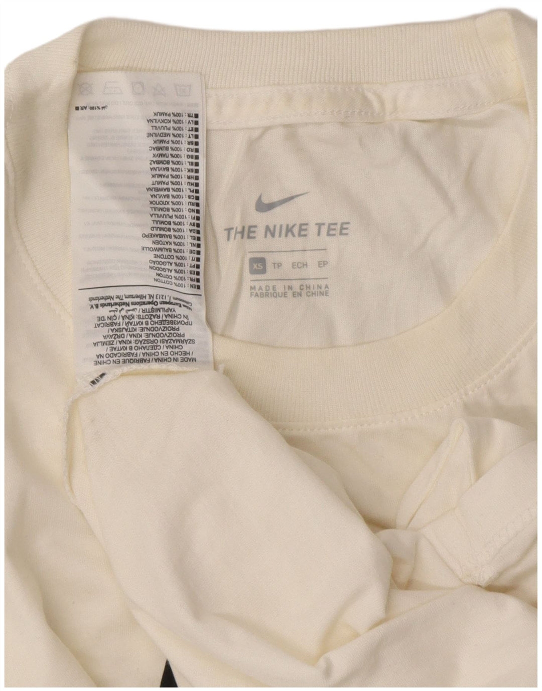 T-shirt grafica da donna NIKE Top UK 6 XS bianca