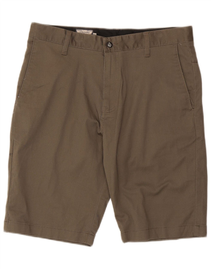 Pantaloncini chino da uomo Volcom W32 cotone kaki medio