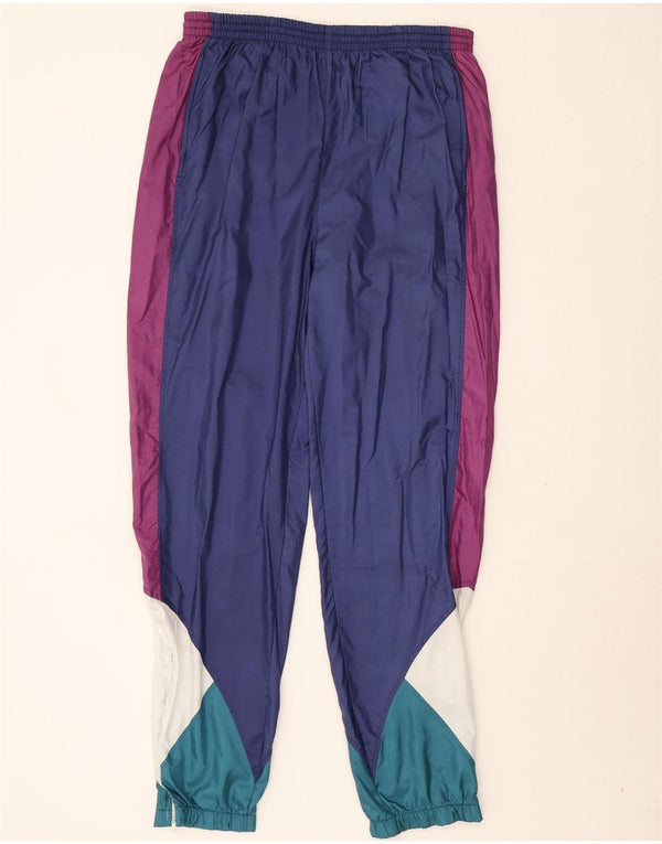 Pantaloni da tuta da uomo LEOPARD Joggers UK 42/44 Large Blu Navy